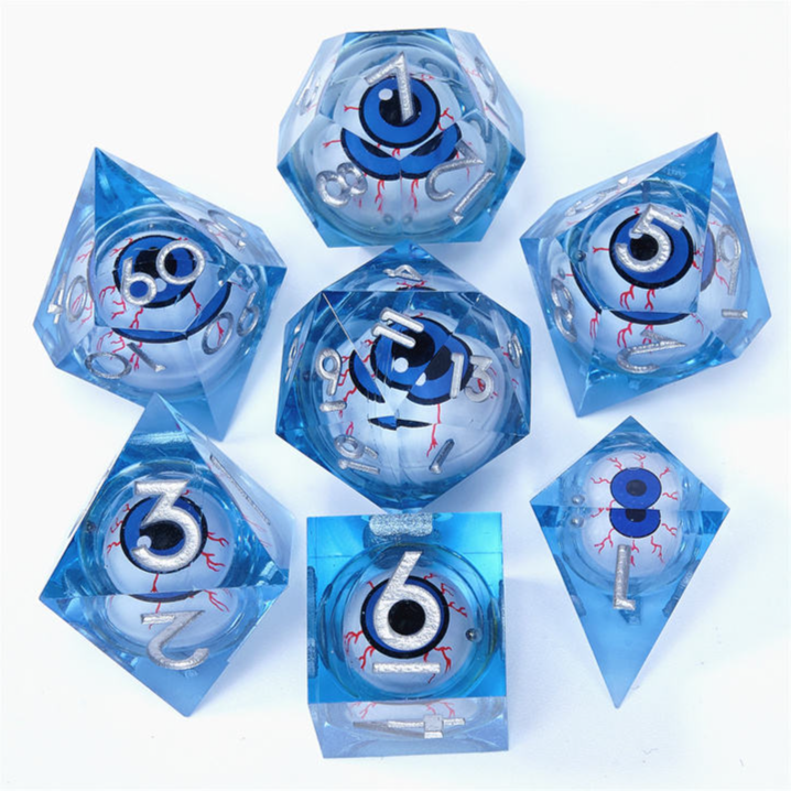 DND RPG Dice Set Resin Dice for Role-Playing Games Polyhedral Dice Dungeons & Dragons