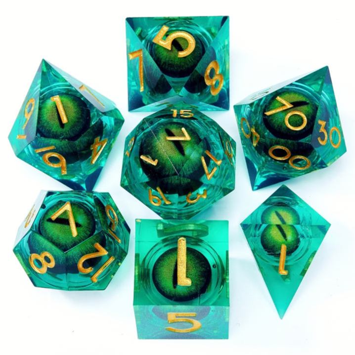 树脂DND骰子套装 树脂骰子角色扮演 树脂多面骰 龙与地下城