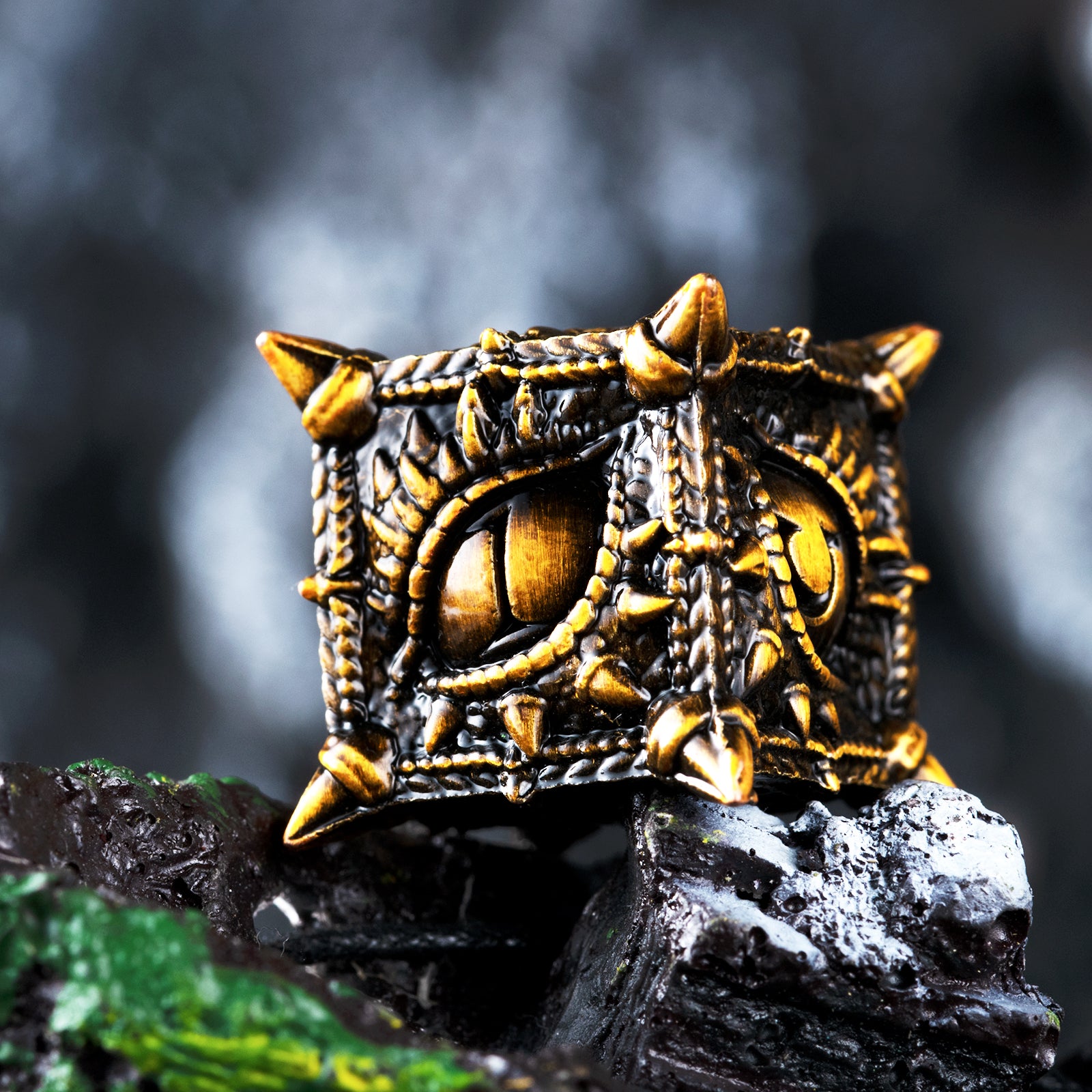 Surpass Metal DND Dice Set Polyhedral Dragon's Eye Dice For Dungeons & Dragons Roleplaying Games Pathfinder