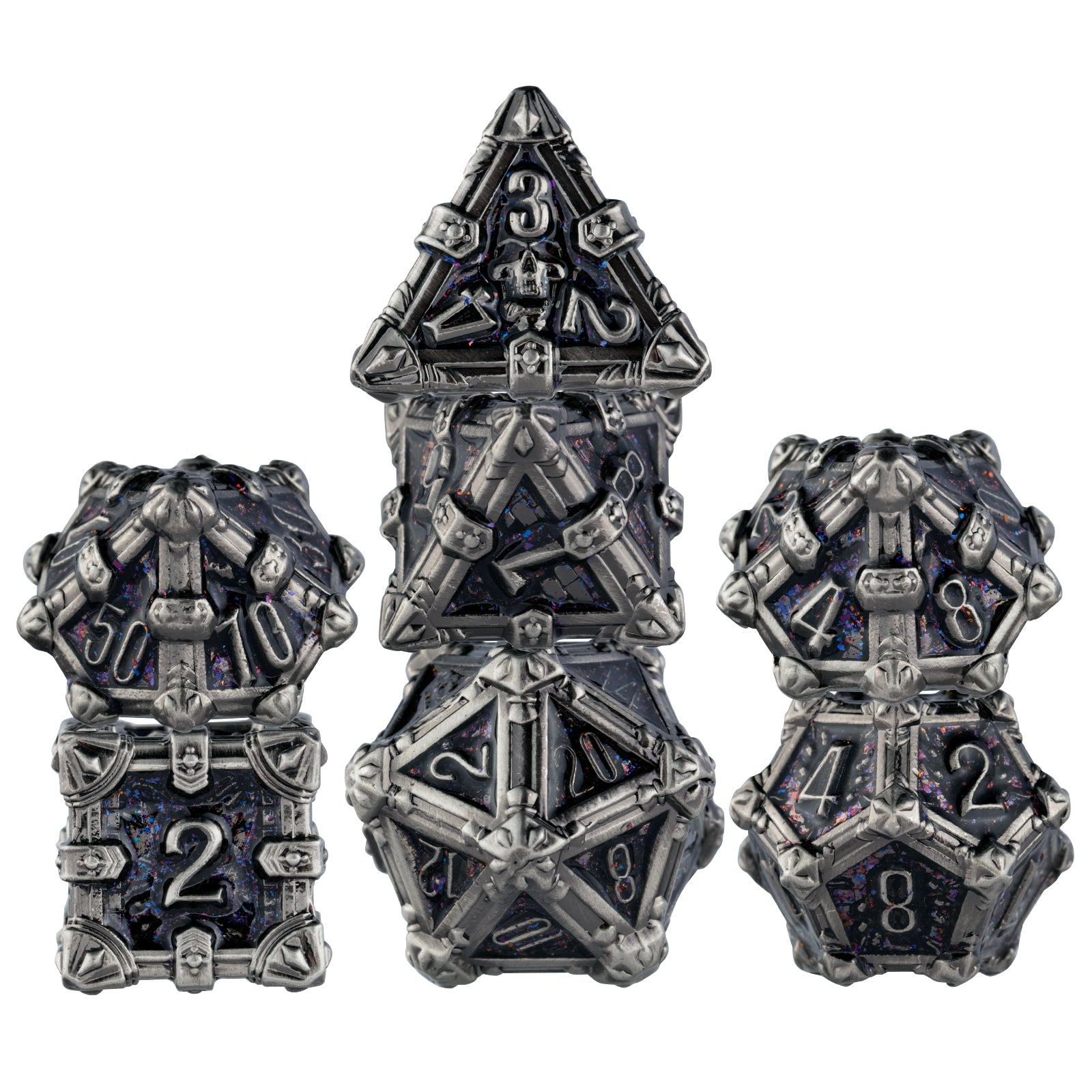 Surpass DND dice Set Metal dice Role Playing Metal Polyhedral Dice Dungeons and Dragons Dice