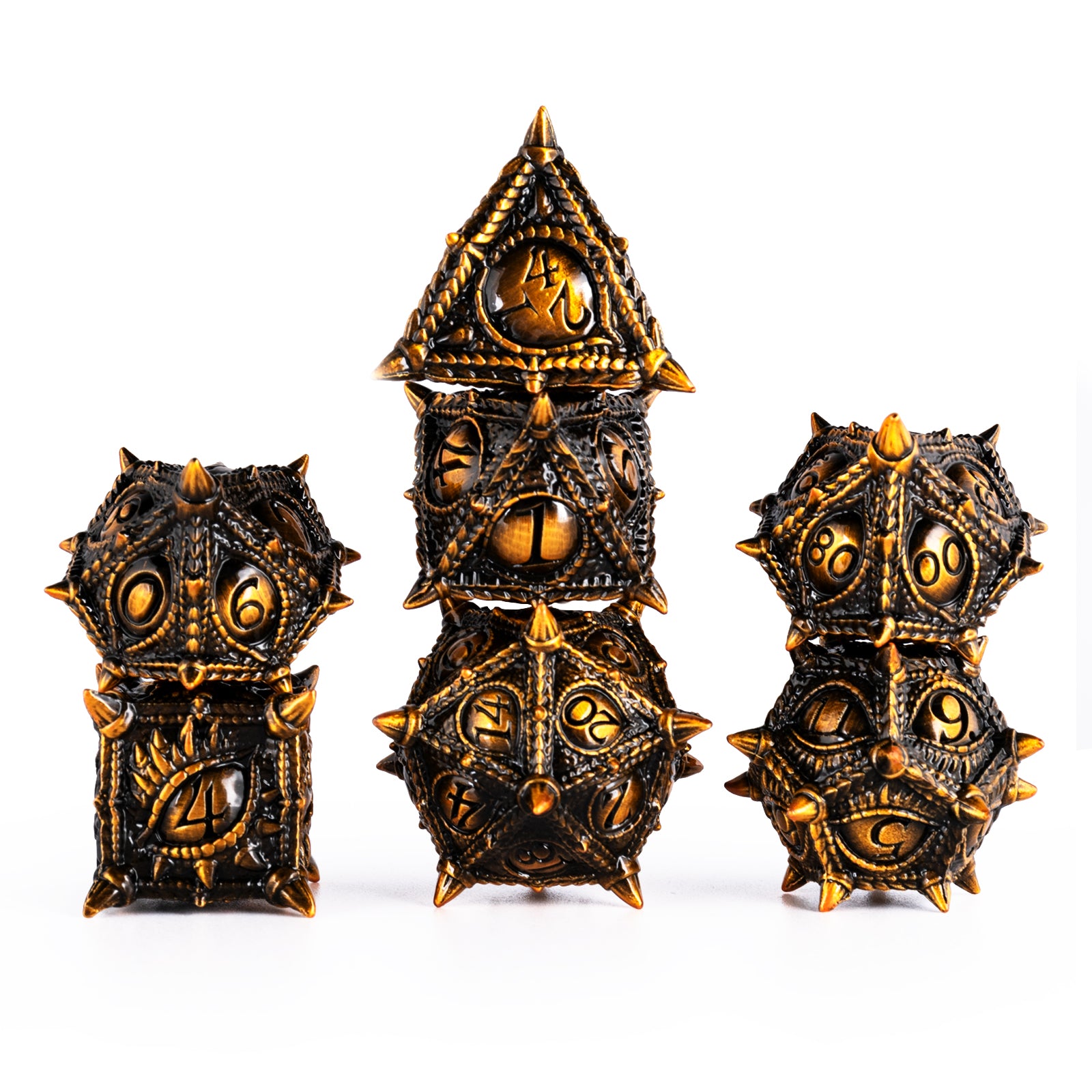 Surpass Metal DND Dice Set Polyhedral Dragon's Eye Dice For Dungeons & Dragons Roleplaying Games Pathfinder