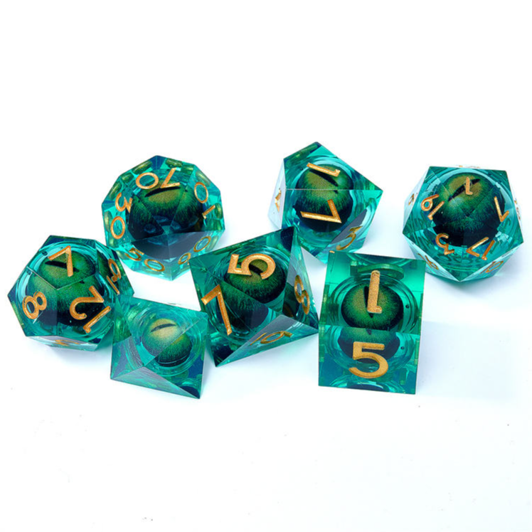 树脂DND骰子套装 树脂骰子角色扮演 树脂多面骰 龙与地下城