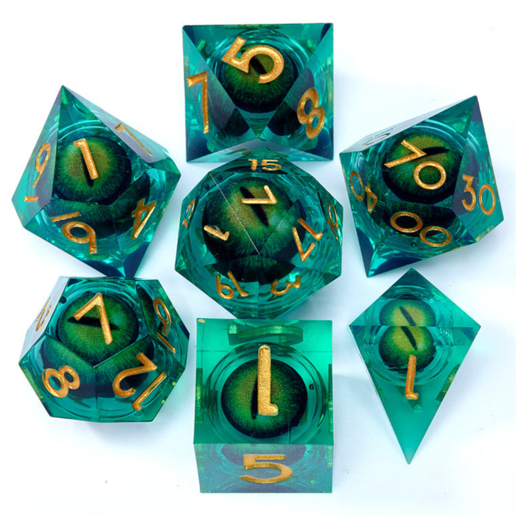 树脂DND骰子套装 树脂骰子角色扮演 树脂多面骰 龙与地下城