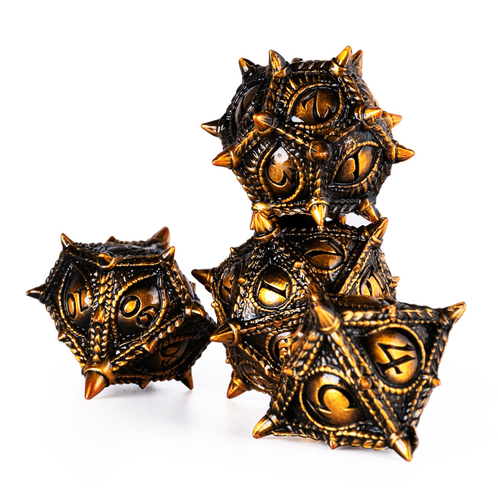 Surpass Metal DND Dice Set Polyhedral Dragon's Eye Dice For Dungeons & Dragons Roleplaying Games Pathfinder