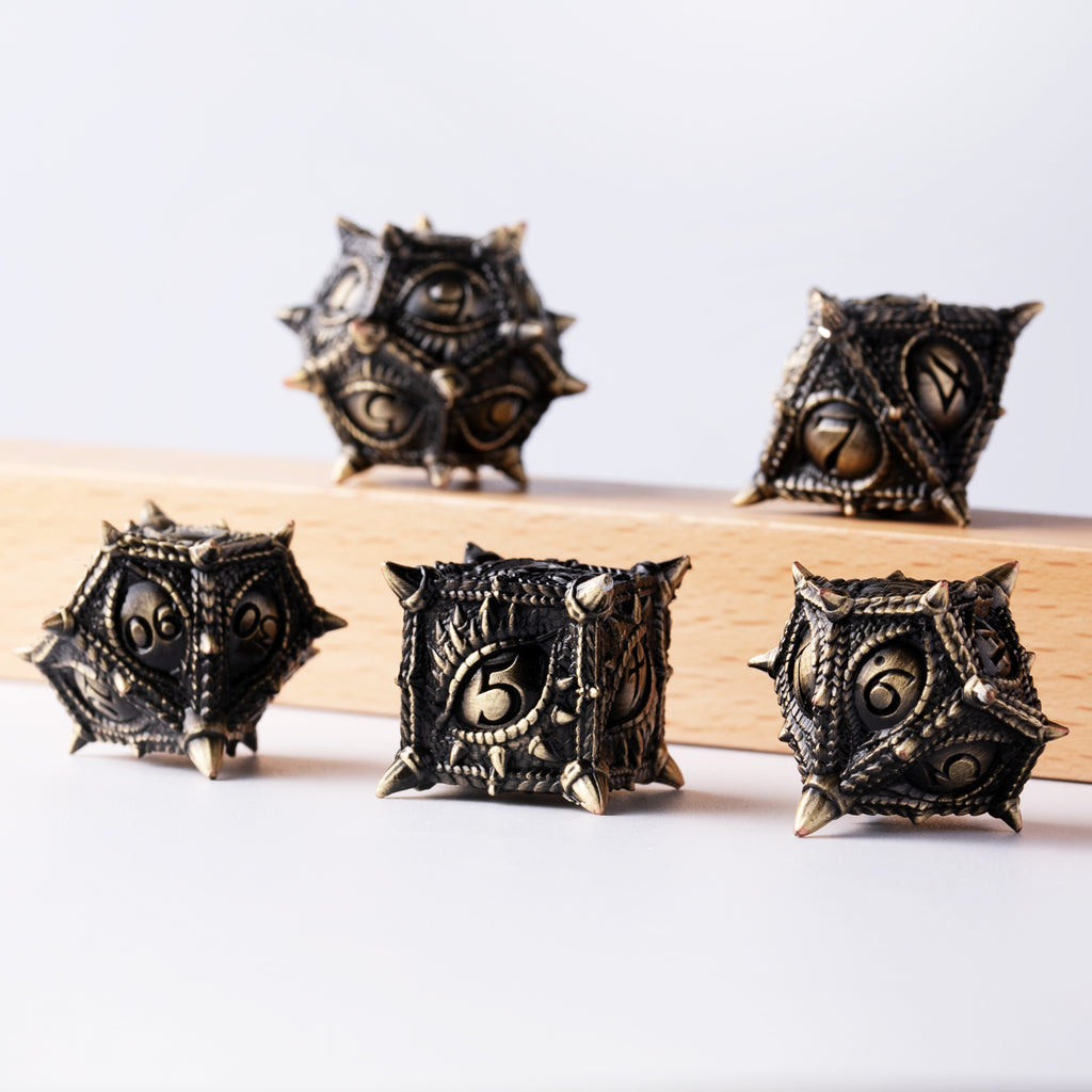 Surpass Metal DND Dice Set Polyhedral Dragon's Eye Dice For Dungeons & Dragons Roleplaying Games Pathfinder