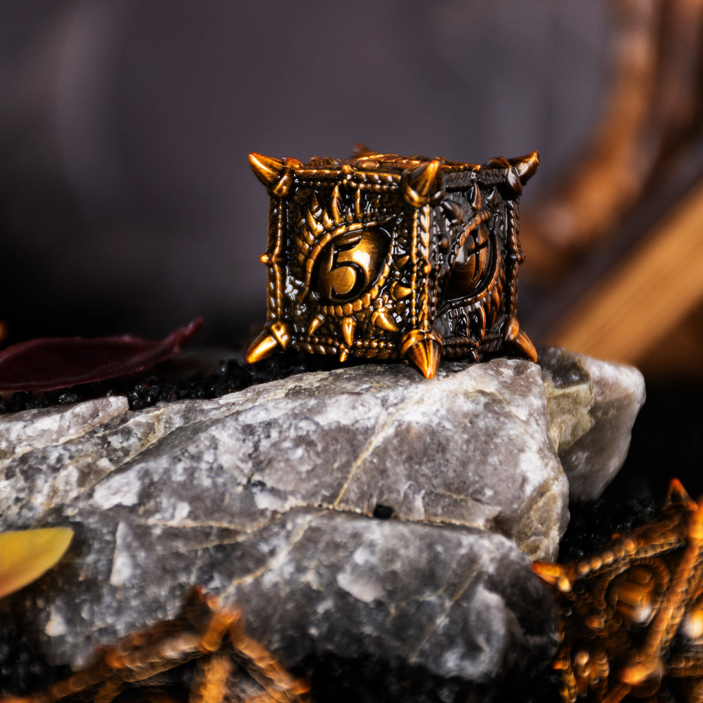 Surpass Metal DND Dice Set Polyhedral Dragon's Eye Dice For Dungeons & Dragons Roleplaying Games Pathfinder