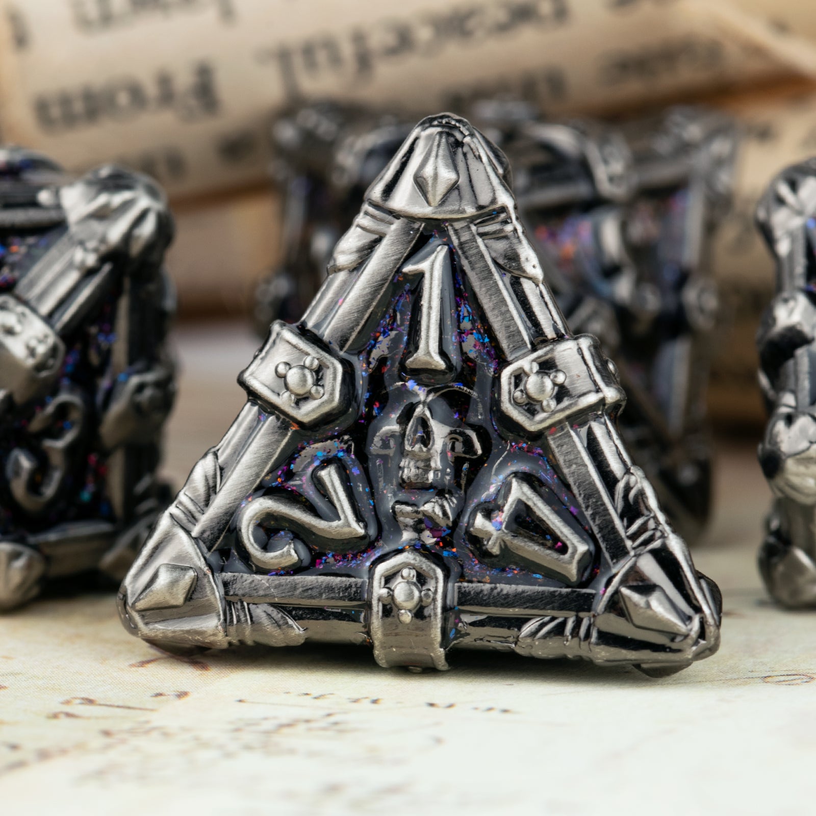 Surpass DND dice Set Metal dice Role Playing Metal Polyhedral Dice Dungeons and Dragons Dice