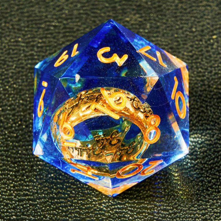 RPG树脂骰子套装 树脂尖角骰子角色扮演 多面体骰 龙与地下城