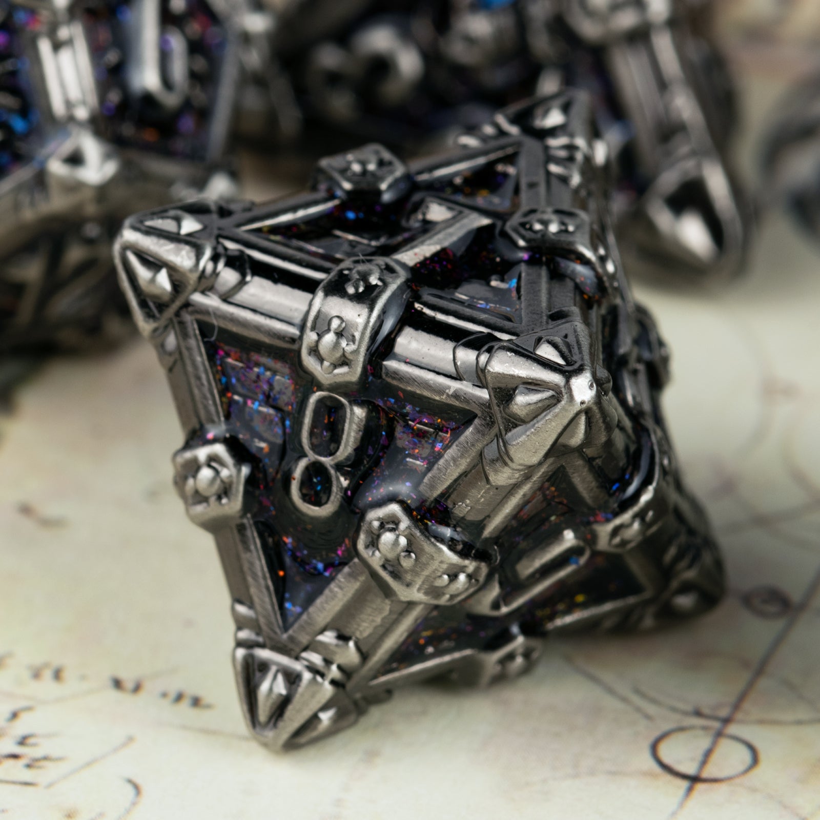 Surpass DND dice Set Metal dice Role Playing Metal Polyhedral Dice Dungeons and Dragons Dice